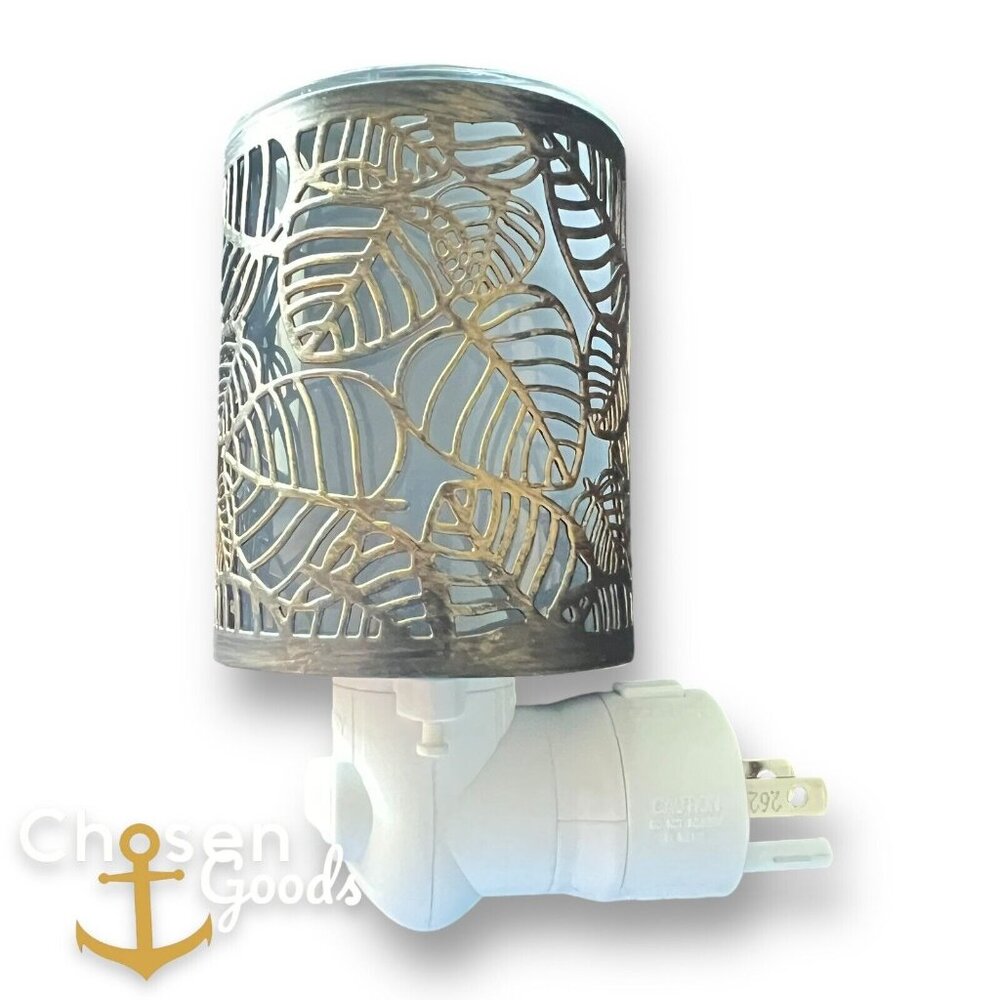 Scentsy Aspen Diffuser Fall Leaf Cut Out Bronze Wall Plug In Wax Warmer Metallic